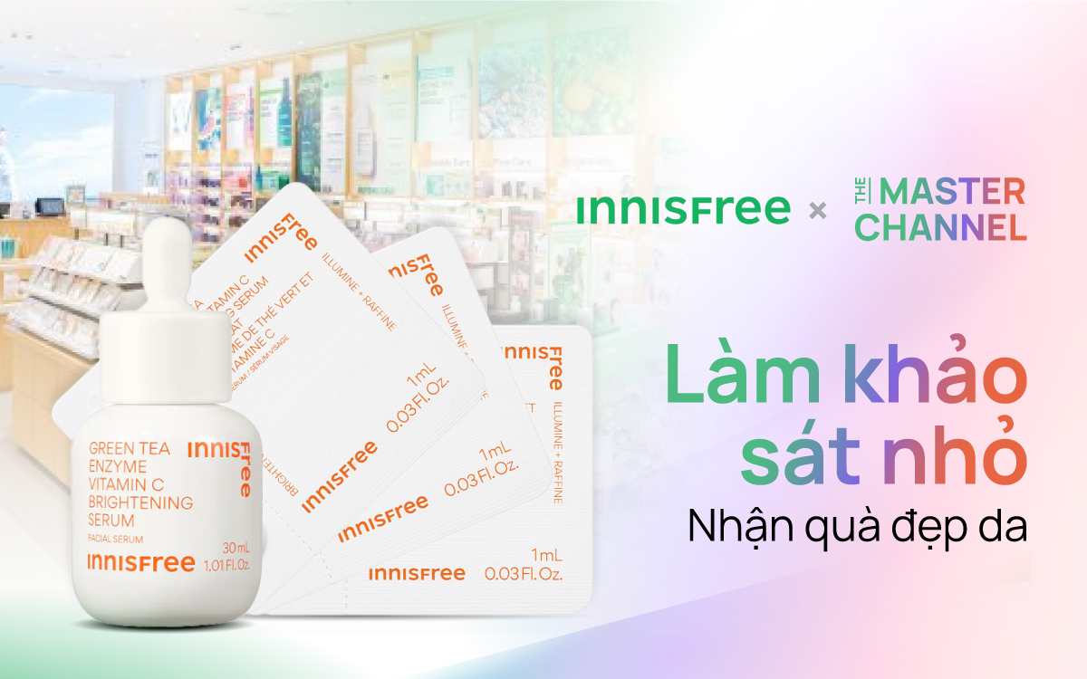 INNISFREE x The Master Channel: INNISFREE triển khai giải pháp Sampling O2O trên The Master Channel